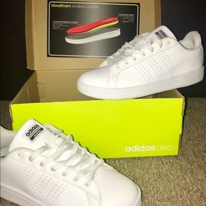 Adidas CloudFoam white shoes